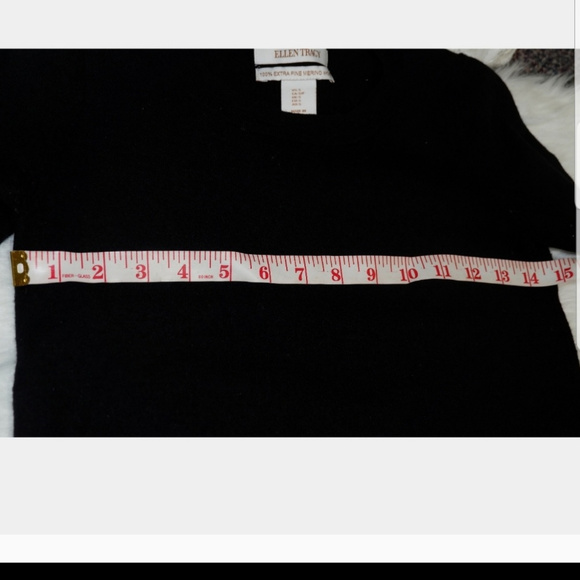 3/$20 ELLEN TRACY|Sweater Black S 100% Wool - Picture 4 of 7